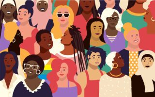 Eine Gruppe von verschiedenen Menschen.