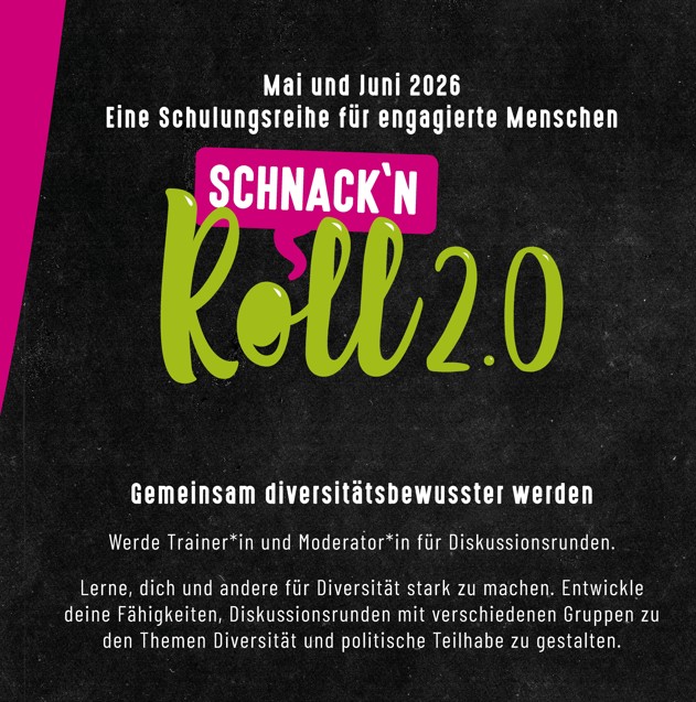 ein bild, welches das logo von schnack n roll zeigt.