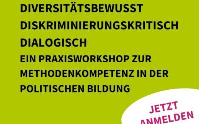 Juni 2026 | Methodenwerkstatt: Diversitätsbewusst, diskriminierungskritisch und dialogisch Methoden anleiten