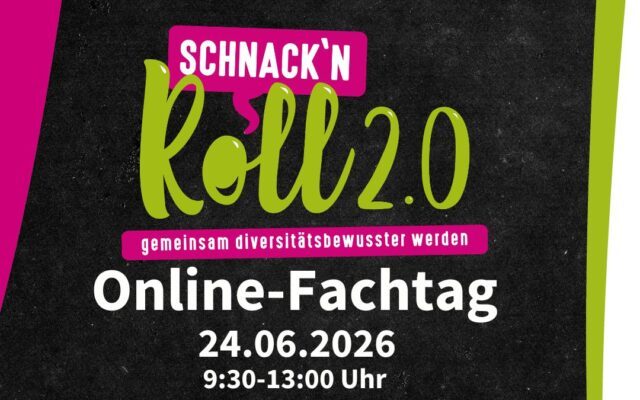 Auf dem Bild sind das Projektlogo und Datum und Uhrzeit der Tagung. 