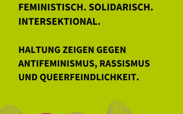 Schhwarze Schrift auf grünem Hintergrund, die den Titel der Fortbidlungsreihe wiedergibt